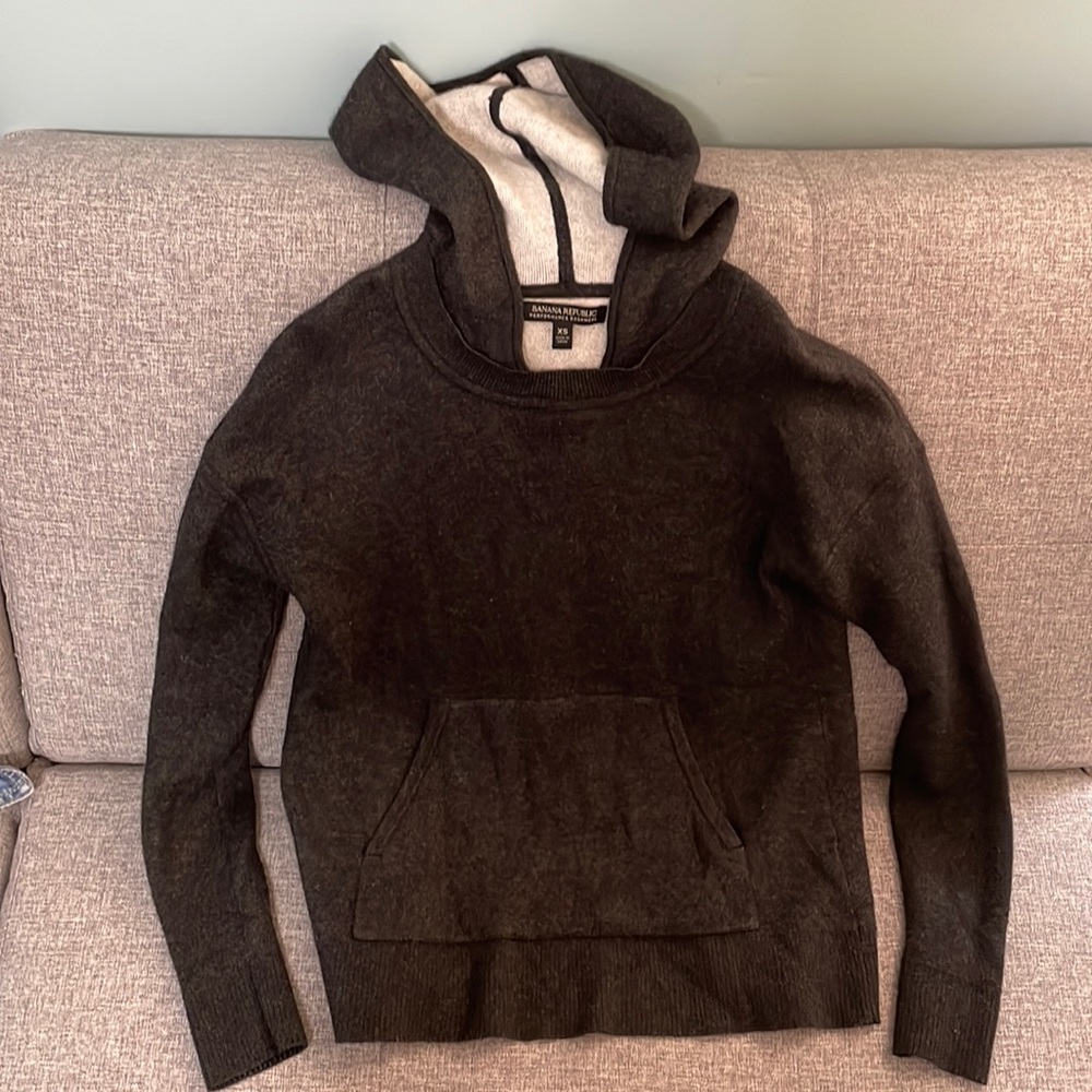 Banana Republic Performance Cashmere Tie-Back Hoodie